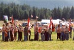 Troop 210 & Troop 249 at Flag